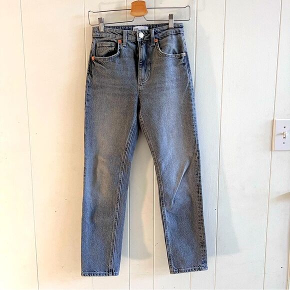Zara Denim - ZARA High Rise Straight Jeans